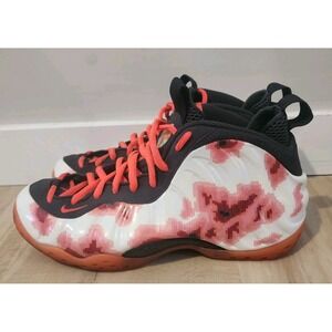 NIKE AIR FOAMPOSITE ONE PREMIUM THERMAL MAP 2013 MENS SIZE 9.5 RED WHITE BLACK